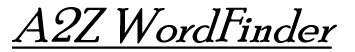a2z Word Finder Logo