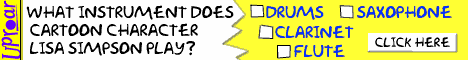 What Instrument Does Cartoon Character Lisa Simpson Play?